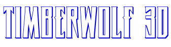 Timberwolf 3D font
